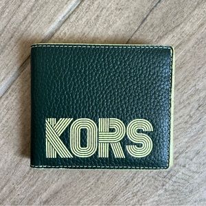 Michael Kors Cooper  Pebbled Leather Billfold Wallet
